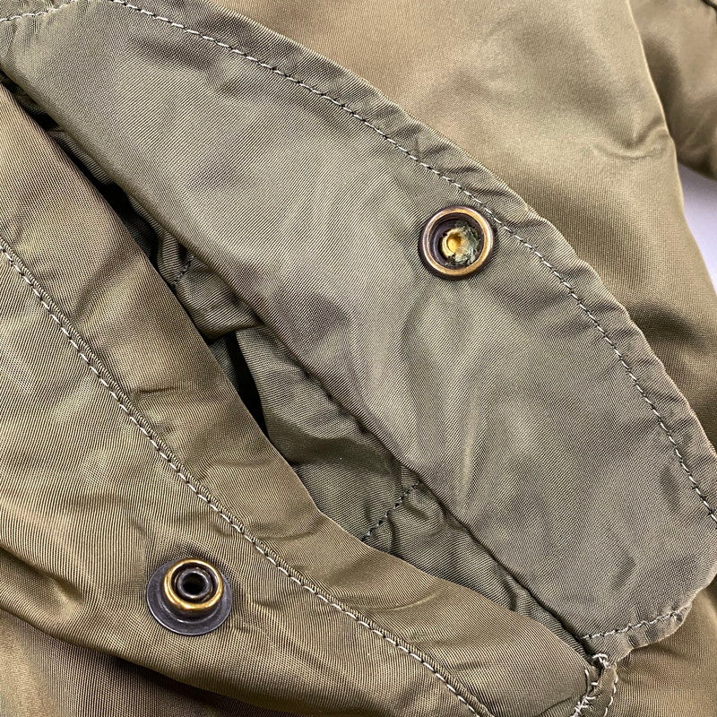 【現状渡し品】【メンズ】 ALPHA INDUSTRIES アルファインダストリーズ MA-1 FLIGHT JACKET 1615-573-8335 フライトジャケット USA製 145-260527-as-20-izu サイズ：M カラー：カーキ/オレンジ 万代Net店