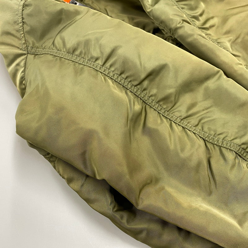 【現状渡し品】【メンズ】 ALPHA INDUSTRIES アルファインダストリーズ MA-1 FLIGHT JACKET 1615-573-8335 フライトジャケット USA製 145-260527-as-20-izu サイズ：M カラー：カーキ/オレンジ 万代Net店