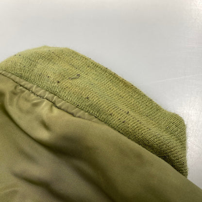 【現状渡し品】【メンズ】 ALPHA INDUSTRIES アルファインダストリーズ MA-1 FLIGHT JACKET 1615-573-8335 フライトジャケット USA製 145-260527-as-20-izu サイズ：M カラー：カーキ/オレンジ 万代Net店