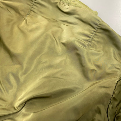 【現状渡し品】【メンズ】 ALPHA INDUSTRIES アルファインダストリーズ MA-1 FLIGHT JACKET 1615-573-8335 フライトジャケット USA製 145-260527-as-20-izu サイズ：M カラー：カーキ/オレンジ 万代Net店