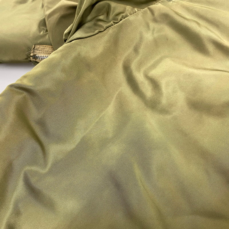 【現状渡し品】【メンズ】 ALPHA INDUSTRIES アルファインダストリーズ MA-1 FLIGHT JACKET 1615-573-8335 フライトジャケット USA製 145-260527-as-20-izu サイズ：M カラー：カーキ/オレンジ 万代Net店