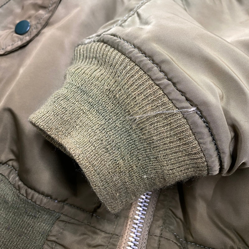 【現状渡し品】【メンズ】 ALPHA INDUSTRIES アルファインダストリーズ MA-1 FLIGHT JACKET 1615-573-8335 フライトジャケット USA製 145-260527-as-20-izu サイズ：M カラー：カーキ/オレンジ 万代Net店