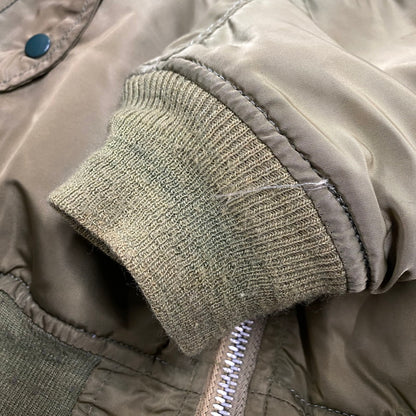 【現状渡し品】【メンズ】 ALPHA INDUSTRIES アルファインダストリーズ MA-1 FLIGHT JACKET 1615-573-8335 フライトジャケット USA製 145-260527-as-20-izu サイズ：M カラー：カーキ/オレンジ 万代Net店