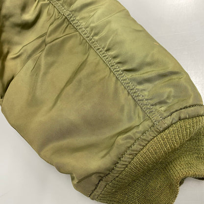【現状渡し品】【メンズ】 ALPHA INDUSTRIES アルファインダストリーズ MA-1 FLIGHT JACKET 1615-573-8335 フライトジャケット USA製 145-260527-as-20-izu サイズ：M カラー：カーキ/オレンジ 万代Net店