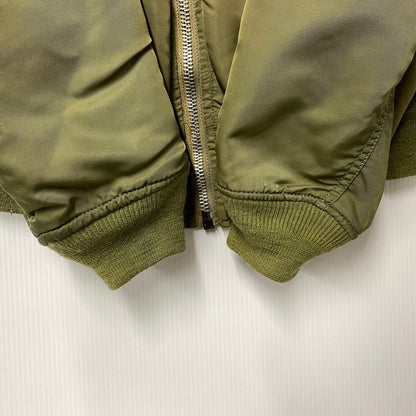 【現状渡し品】【メンズ】 ALPHA INDUSTRIES アルファインダストリーズ MA-1 FLIGHT JACKET 1615-573-8335 フライトジャケット USA製 145-260527-as-20-izu サイズ：M カラー：カーキ/オレンジ 万代Net店