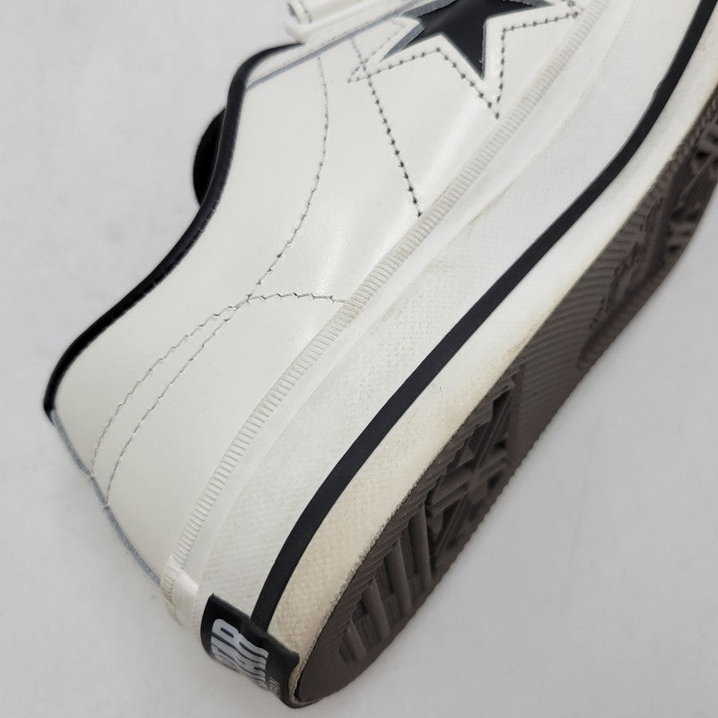 【中古品】【メンズ】 CONVERSE コンバース ONE STAR J V-3 ワンスター スニーカー シューズ 靴 162-260529-as-06-izu サイズ：7.5 カラー：ホワイト×ブラック 万代Net店