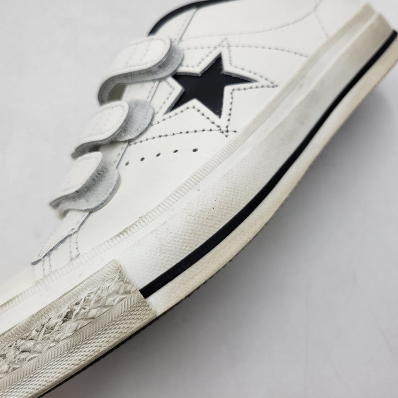【中古品】【メンズ】 CONVERSE コンバース ONE STAR J V-3 ワンスター スニーカー シューズ 靴 162-260529-as-06-izu サイズ：7.5 カラー：ホワイト×ブラック 万代Net店