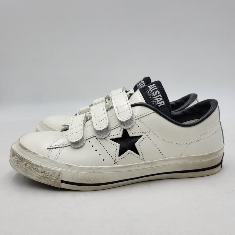 【中古品】【メンズ】 CONVERSE コンバース ONE STAR J V-3 ワンスター スニーカー シューズ 靴 162-260529-as-06-izu サイズ：7.5 カラー：ホワイト×ブラック 万代Net店