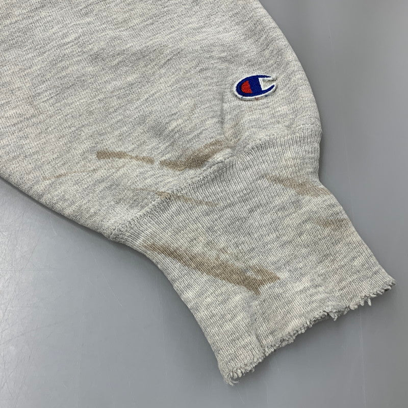 【現状渡し品】【メンズ】 CHAMPION チャンピオン 90S 刺繍タグ NORTHEASTERN UNIVERSITY REVERSE WEAVE SWEAT SHIRT ノースイースタン ユニバーシティ リバース ウィーブ スウェット シャツ トップス 長袖 146-260525-cs-14-izu サイズ：XL カラー：グレー 万代Net店