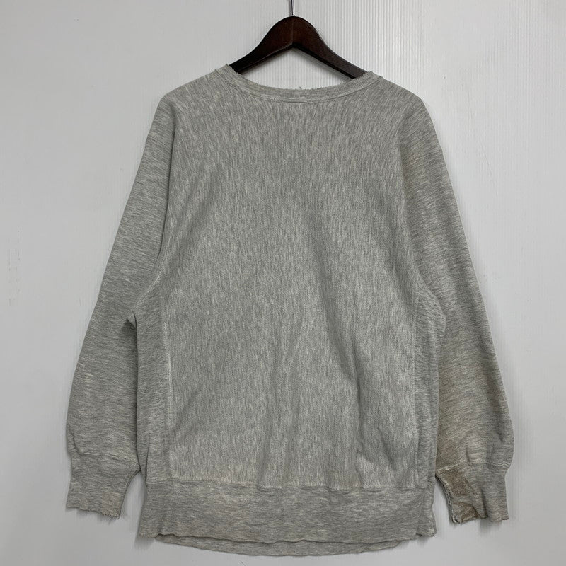 【現状渡し品】【メンズ】 CHAMPION チャンピオン 90S 刺繍タグ NORTHEASTERN UNIVERSITY REVERSE WEAVE SWEAT SHIRT ノースイースタン ユニバーシティ リバース ウィーブ スウェット シャツ トップス 長袖 146-260525-cs-14-izu サイズ：XL カラー：グレー 万代Net店