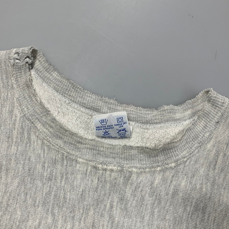 【現状渡し品】【メンズ】 CHAMPION チャンピオン 90S 刺繍タグ NORTHEASTERN UNIVERSITY REVERSE WEAVE SWEAT SHIRT ノースイースタン ユニバーシティ リバース ウィーブ スウェット シャツ トップス 長袖 146-260525-cs-14-izu サイズ：XL カラー：グレー 万代Net店