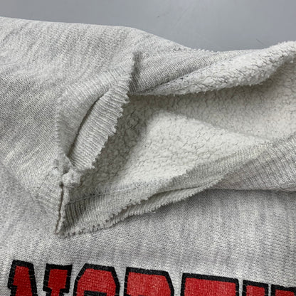 【現状渡し品】【メンズ】 CHAMPION チャンピオン 90S 刺繍タグ NORTHEASTERN UNIVERSITY REVERSE WEAVE SWEAT SHIRT ノースイースタン ユニバーシティ リバース ウィーブ スウェット シャツ トップス 長袖 146-260525-cs-14-izu サイズ：XL カラー：グレー 万代Net店