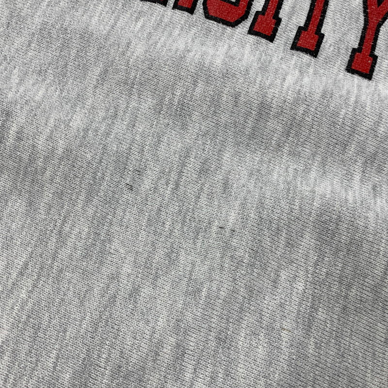 【現状渡し品】【メンズ】 CHAMPION チャンピオン 90S 刺繍タグ NORTHEASTERN UNIVERSITY REVERSE WEAVE SWEAT SHIRT ノースイースタン ユニバーシティ リバース ウィーブ スウェット シャツ トップス 長袖 146-260525-cs-14-izu サイズ：XL カラー：グレー 万代Net店