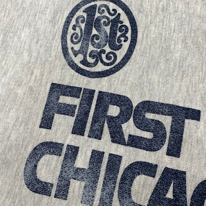 【現状渡し品】【メンズ】 CHAMPION チャンピオン 90S 刺繍タグ FIRST CHICAGO REVERSE WEAVE SWEAT SHIRTファースト・シカゴ リバース・ウィーブ スウェットシャツ トップス 長袖 146-260529-ya-12-izu サイズ：XL カラー：グレー 万代Net店