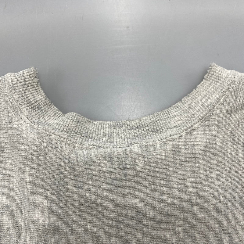 【現状渡し品】【メンズ】 CHAMPION チャンピオン 90S 刺繍タグ FIRST CHICAGO REVERSE WEAVE SWEAT SHIRTファースト・シカゴ リバース・ウィーブ スウェットシャツ トップス 長袖 146-260529-ya-12-izu サイズ：XL カラー：グレー 万代Net店