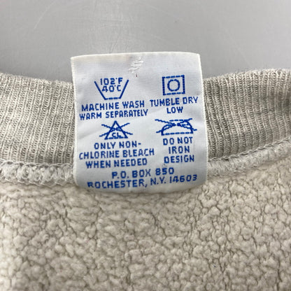 【現状渡し品】【メンズ】 CHAMPION チャンピオン 90S 刺繍タグ FIRST CHICAGO REVERSE WEAVE SWEAT SHIRTファースト・シカゴ リバース・ウィーブ スウェットシャツ トップス 長袖 146-260529-ya-12-izu サイズ：XL カラー：グレー 万代Net店