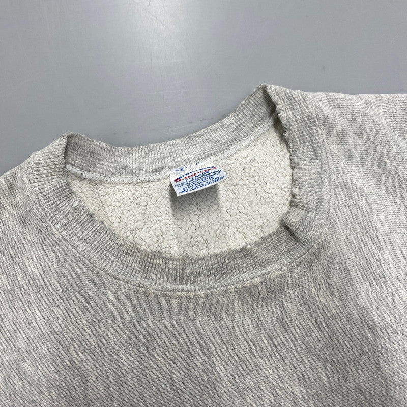【現状渡し品】【メンズ】 CHAMPION チャンピオン 90S 刺繍タグ FIRST CHICAGO REVERSE WEAVE SWEAT SHIRTファースト・シカゴ リバース・ウィーブ スウェットシャツ トップス 長袖 146-260529-ya-12-izu サイズ：XL カラー：グレー 万代Net店