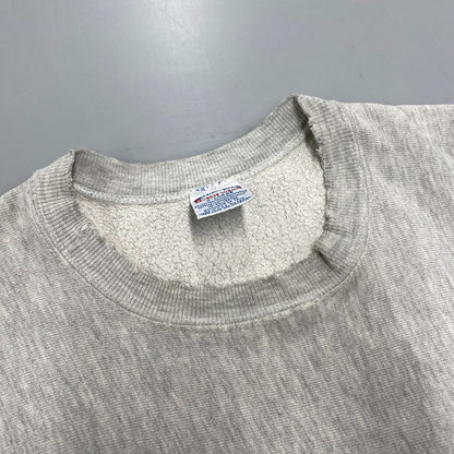 【現状渡し品】【メンズ】 CHAMPION チャンピオン 90S 刺繍タグ FIRST CHICAGO REVERSE WEAVE SWEAT SHIRTファースト・シカゴ リバース・ウィーブ スウェットシャツ トップス 長袖 146-260529-ya-12-izu サイズ：XL カラー：グレー 万代Net店