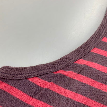 【中古品】【メンズ】 DRIES VAN NOTEN ドリスヴァンノッテン 3751-7109 ベルギー製 ライカ期 BORDER TANK TOP ボーダー タンクトップ トップス 141-260525-cs-12-izu サイズ：M カラー：ピンク×パープル系 万代Net店