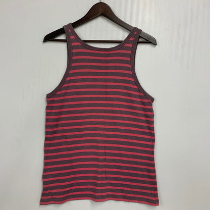 【中古品】【メンズ】 DRIES VAN NOTEN ドリスヴァンノッテン 3751-7109 ベルギー製 ライカ期 BORDER TANK TOP ボーダー タンクトップ トップス 141-260525-cs-12-izu サイズ：M カラー：ピンク×パープル系 万代Net店