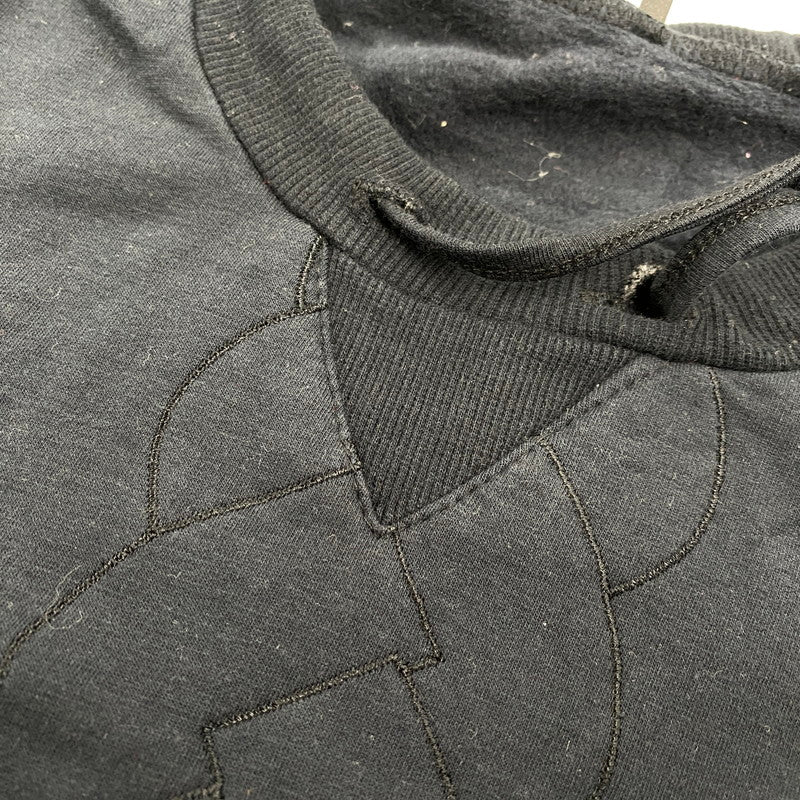 【中古品】【メンズ】 KRIS VAN ASSCHE クリスヴァンアッシュ QUILTING SWEAT SHIRT キルティング スウェット 141-260527-as-30-izu サイズ：XS カラー：ブラック 万代Net店