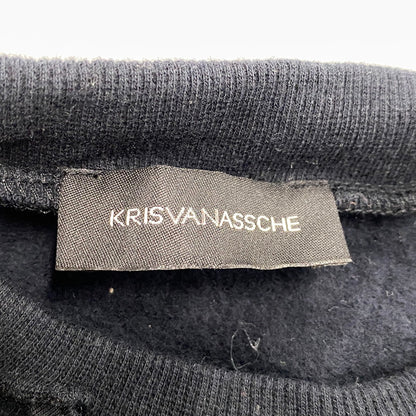 【中古品】【メンズ】 KRIS VAN ASSCHE クリスヴァンアッシュ QUILTING SWEAT SHIRT キルティング スウェット 141-260527-as-30-izu サイズ：XS カラー：ブラック 万代Net店