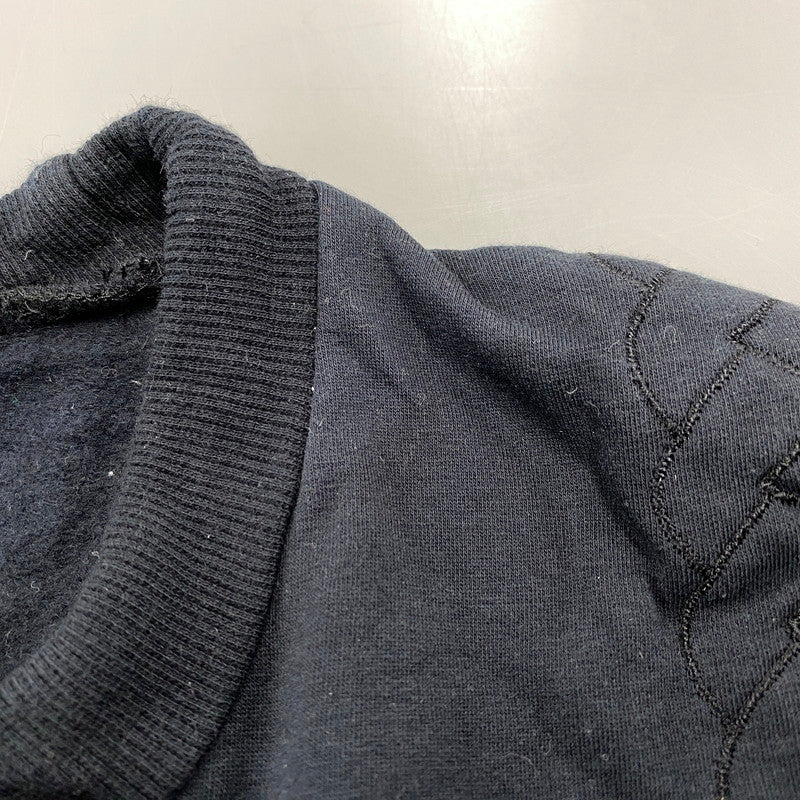 【中古品】【メンズ】 KRIS VAN ASSCHE クリスヴァンアッシュ QUILTING SWEAT SHIRT キルティング スウェット 141-260527-as-30-izu サイズ：XS カラー：ブラック 万代Net店