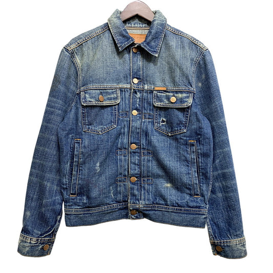 【中古品】【メンズ】 EZRA FITCH エズラフィッチ DAMAGE DENIM JACKET ダメージ デニム ジャケット アウター 145-260714-cs-16-izu サイズ：S カラー：インディゴ 万代Net店