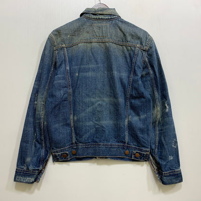 【中古品】【メンズ】 EZRA FITCH エズラフィッチ DAMAGE DENIM JACKET ダメージ デニム ジャケット アウター 145-260714-cs-16-izu サイズ：S カラー：インディゴ 万代Net店