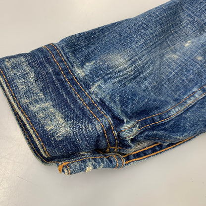 【中古品】【メンズ】 EZRA FITCH エズラフィッチ DAMAGE DENIM JACKET ダメージ デニム ジャケット アウター 145-260714-cs-16-izu サイズ：S カラー：インディゴ 万代Net店
