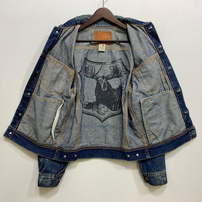 【中古品】【メンズ】 EZRA FITCH エズラフィッチ DAMAGE DENIM JACKET ダメージ デニム ジャケット アウター 145-260714-cs-16-izu サイズ：S カラー：インディゴ 万代Net店