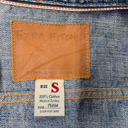 【中古品】【メンズ】 EZRA FITCH エズラフィッチ DAMAGE DENIM JACKET ダメージ デニム ジャケット アウター 145-260714-cs-16-izu サイズ：S カラー：インディゴ 万代Net店