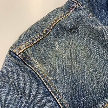 【中古品】【メンズ】 EZRA FITCH エズラフィッチ DAMAGE DENIM JACKET ダメージ デニム ジャケット アウター 145-260714-cs-16-izu サイズ：S カラー：インディゴ 万代Net店