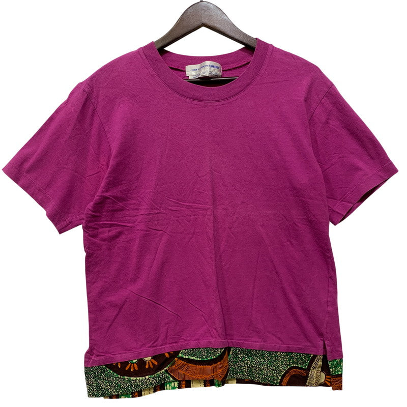 【中古品】【メンズ】 COMME DES GARCONS SHIRT コムデギャルソンシャツ S10224 LAYERED SS TEE レイヤード ショートスリーブ Tシャツ トップス 半袖 141-260728-cs-13-izu サイズ：S カラー：ピンク系 万代Net店
