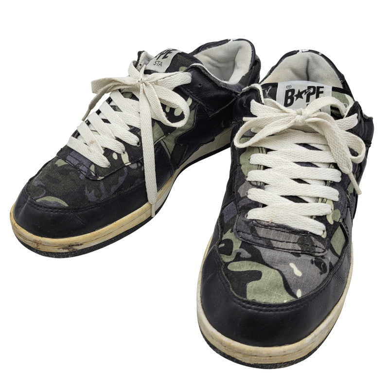 【現状渡し品】【メンズ】 A BATHING APE アベイシングエイプ SK8 STA CAMO スケートスタ スニーカー シューズ 靴 162-260529-as-05-izu サイズ：26.5cm カラー：マルチカラー 万代Net店