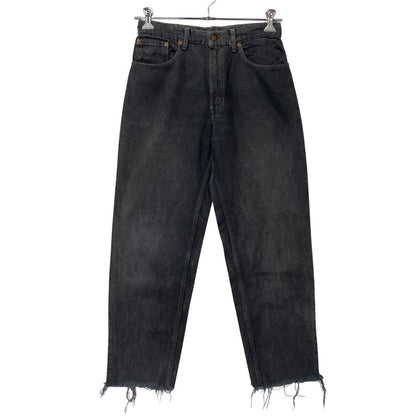 【現状渡し品】【メンズ】 LEVI'S リーバイス 550-0205 刻印650 USA製 RELAX FIT DENIM PANTS リラックス フィット デニム パンツ ボトムス 157-260526-kh-04-izu サイズ：31×34 カラー：ブラック系 万代Net店