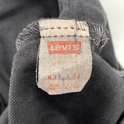 【現状渡し品】【メンズ】 LEVI'S リーバイス 550-0205 刻印650 USA製 RELAX FIT DENIM PANTS リラックス フィット デニム パンツ ボトムス 157-260526-kh-04-izu サイズ：31×34 カラー：ブラック系 万代Net店