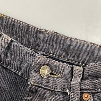 【現状渡し品】【メンズ】 LEVI'S リーバイス 550-0205 刻印650 USA製 RELAX FIT DENIM PANTS リラックス フィット デニム パンツ ボトムス 157-260526-kh-04-izu サイズ：31×34 カラー：ブラック系 万代Net店