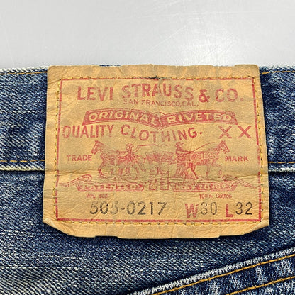 【中古品】【メンズ】 LEVI'S VINTAGE CLOTHING リーバイス ビンテージ クロージング PC9-67505-0061 42TALON BIG E トルコ製 505 DENIM PANTS ビッグE デニム パンツ ボトムス 156-260526-kh-09-izu サイズ：30×32 カラー：インディゴ 万代Net店