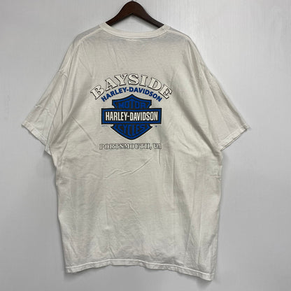 【中古品】【メンズ】 HARLEY DAVIDSON ハーレーダビッドソン c2003 FLEET RIDE TEE Tシャツ 半袖 146-260607-as-32-izu サイズ：2XL カラー：ホワイト 万代Net店