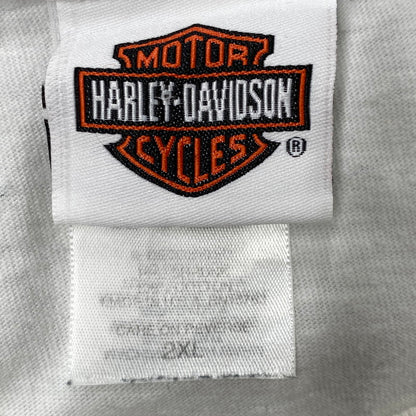 【中古品】【メンズ】 HARLEY DAVIDSON ハーレーダビッドソン c2003 FLEET RIDE TEE Tシャツ 半袖 146-260607-as-32-izu サイズ：2XL カラー：ホワイト 万代Net店