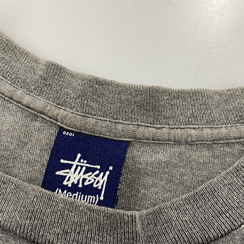 【中古品】【メンズ】 OLD STUSSY オールド ステューシー 両シングル 紺タグ USA製 STUCCI SS TEE ショートスリーブ Tシャツ トップス 142-260526-kh-12-izu サイズ：M カラー：グレー 万代Net店