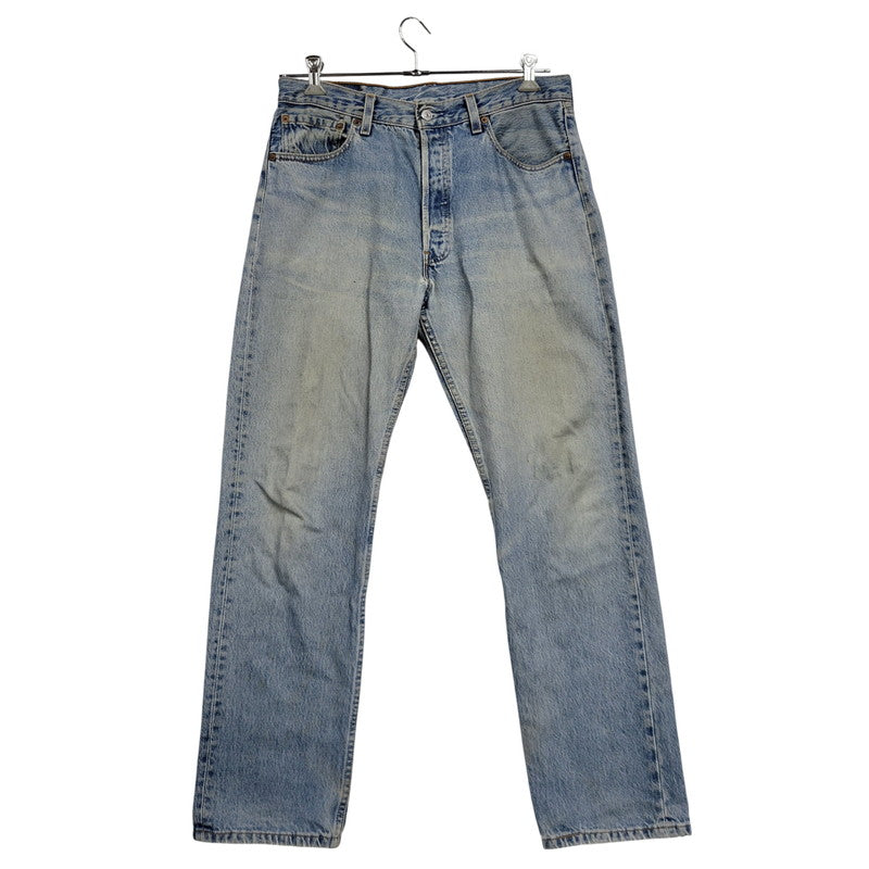 【現状渡し品】【メンズ】 Levi's リーバイス 501 DENIM PANTS 501-0193 デニムパンツ 刻印511 USA製 ジーンズ 157-260528-as-05-izu サイズ：34×32 カラー：ライトインディゴ 万代Net店