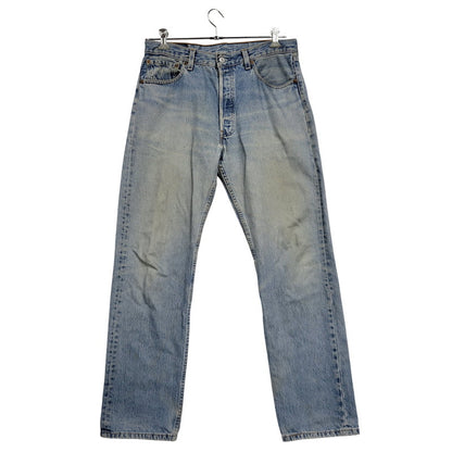 【現状渡し品】【メンズ】 Levi's リーバイス 501 DENIM PANTS 501-0193 デニムパンツ 刻印511 USA製 ジーンズ 157-260528-as-05-izu サイズ：34×32 カラー：ライトインディゴ 万代Net店