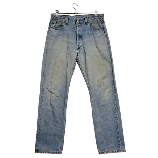 【現状渡し品】【メンズ】 Levi's リーバイス 501 DENIM PANTS 501-0193 デニムパンツ 刻印511 USA製 ジーンズ 157-260528-as-05-izu サイズ：34×32 カラー：ライトインディゴ 万代Net店