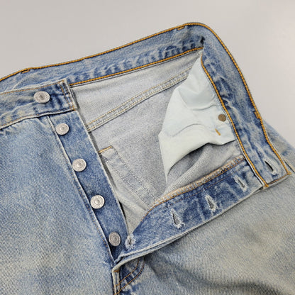 【現状渡し品】【メンズ】 Levi's リーバイス 501 DENIM PANTS 501-0193 デニムパンツ 刻印511 USA製 ジーンズ 157-260528-as-05-izu サイズ：34×32 カラー：ライトインディゴ 万代Net店