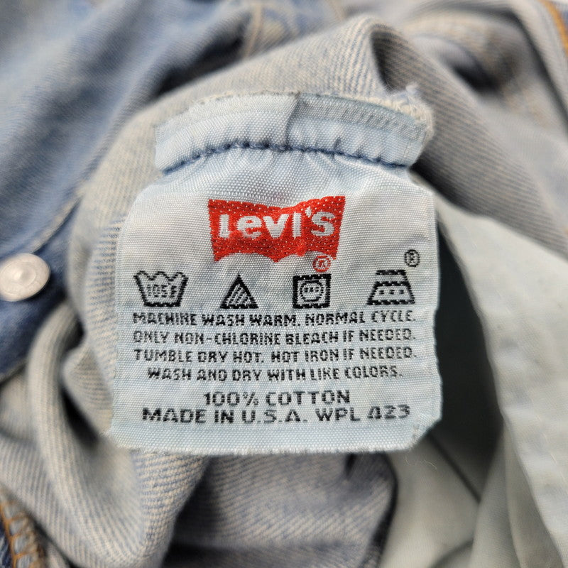 【現状渡し品】【メンズ】 Levi's リーバイス 501 DENIM PANTS 501-0193 デニムパンツ 刻印511 USA製 ジーンズ 157-260528-as-05-izu サイズ：34×32 カラー：ライトインディゴ 万代Net店