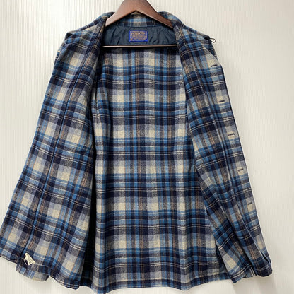 【中古品】【メンズ】 PENDLETON ペンドルトン 70S USA製 BOARD SHIRT ボード シャツ トップス 長袖 146-260529-ya-14-izu サイズ：L カラー：ブルー 万代Net店