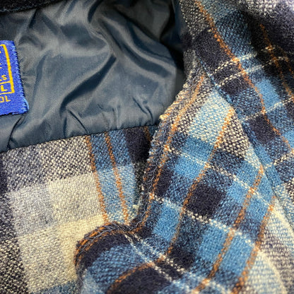 【中古品】【メンズ】 PENDLETON ペンドルトン 70S USA製 BOARD SHIRT ボード シャツ トップス 長袖 146-260529-ya-14-izu サイズ：L カラー：ブルー 万代Net店