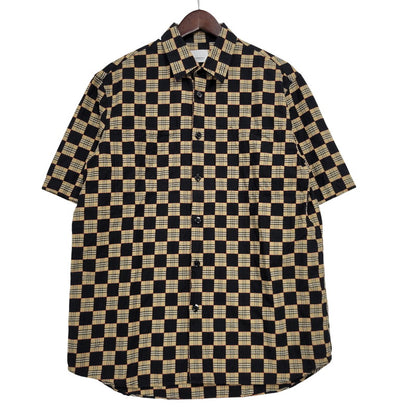 【中古品】【メンズ】 BURBERRY バーバリー TRULO CHECK S/S SHIRT 8029595 チェック ショートスリーブ シャツ 半袖 トップス 141-260530-as-07-izu サイズ：S カラー：マルチカラー 万代Net店